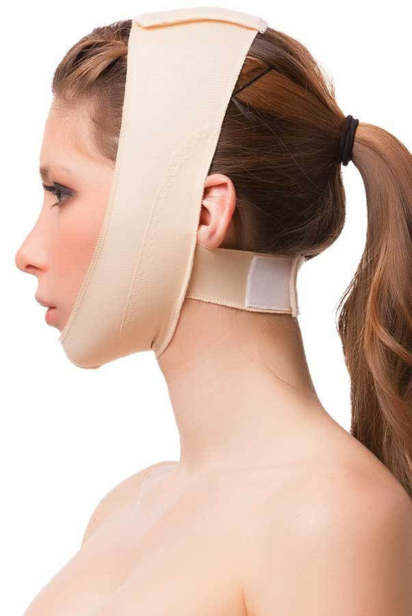 Post Surgical Chin Strap Bandage for Women Neck and Chin Compression Garment  Wrap Face Slimmer 